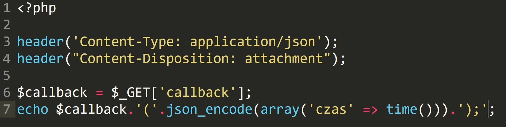 API JSONP